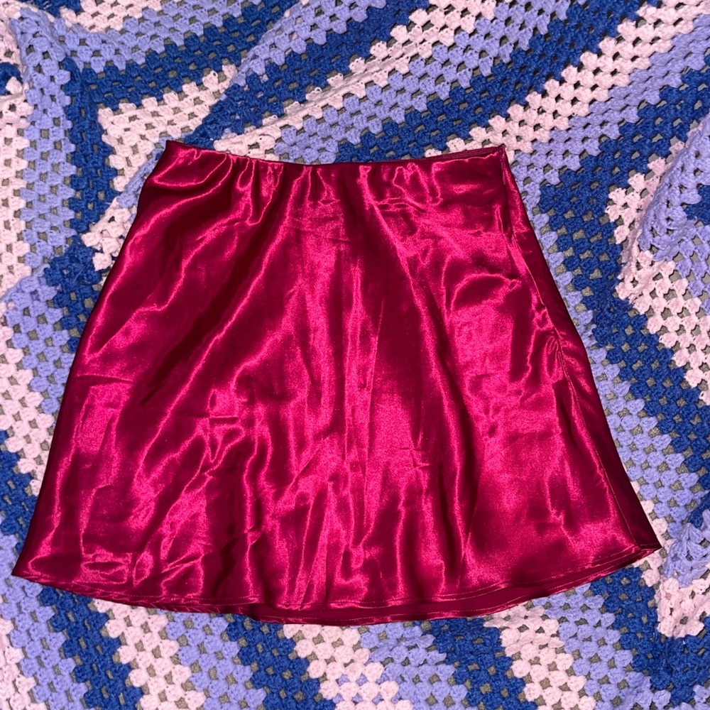 Forever 21 Pink Satin Skirt
